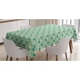 thumbnail image 1 of Ambesonne Garden Art Tablecloth Rectangular Table Cover, Colorful Gardening, 60"x90", Pale Green Teal, 1 of 3