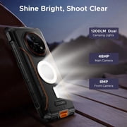 DOOGEE Fire 5 Ultra 32GB+256GB/2TB 1200LM Camping Lights Rugged Phone,13000mAh,Helio G81 Octa Core Rugged Smartphone,6.6HD+90Hz with Gemini AI,48MP+8MP Android 15,IP68/IP69K,Fingerprint/FaceID/NFC