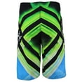 thumbnail image 2 of Men's Board Shorts Sport Beach Swimwear Bathing Suit Slim Fit Trunks (38, 513s Blue Green), 2 of 3