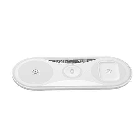 Blasgw Three In One Wireless Charger Fast Charging 15W Mobile Phone Flat Wireless Charging White