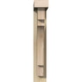 thumbnail image 2 of Ekena Millwork 4"W x 16"D x 24"H Merced Block Rough Sawn Bracket w/ Offset Brace, Douglas Fir, 2 of 25