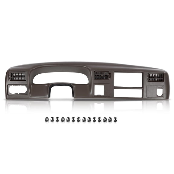 Cluster Radio Dash Trim Bezel Panel w/Hole Fit for Ford F250 F350 Super Duty 1999-2004 Brown
