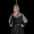 thumbnail image 2 of Mythrojan Chainmail Coif Medieval Knight Renaissance Armor Chain Mail Hood Viking LARP 16 Gauge, 2 of 5