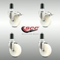 thumbnail image 2 of 4 Inch 316SS Nylon Swivel 1-1/2 Inch Expanding Stem Caster Set 2 Lock Brake SCC, 2 of 2