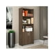thumbnail image 4 of Librero 5 Repisas Moderno Decorativo Con Puertas Nogal 56118, 4 of 7
