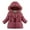 Red, variant on Zwiiyzr Kids Girls Parka Winter Coats with Faux Fur Hooded Fleece Lined Padded Coat Warm Fleece Jacket for Baby Girls Toddler 9M-3T White