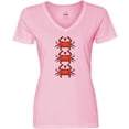 thumbnail image 3 of Inktastic Crab Lover Women's V-Neck T-Shirt, 3 of 5