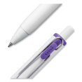 thumbnail image 2 of uniONE Gel Pen, Retractable, Medium 0.7 mm, Inspirational Ink-Color Assortment, White Barrel, 8/Pack | Bundle of 10 Packs, 2 of 5