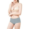 thumbnail image 5 of Blue Panties for Women's Mid High Waist Solid Color Plus Size Pocket Anti Leakage Elastic Comfortable Fit Underwear, 5 of 5