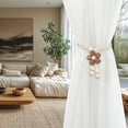 thumbnail image 4 of Flower Curtain Tiebacks, 2 Pack Boho Curtain Ties Elegant DIY Curtain Holdbacks, Decorative Window Drape Tie Backs for Bedroom Decor, Nursery Decor, Farmhouse Decor, 4 of 7