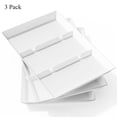 thumbnail image 3 of Multi-Piece Divided Serving Tray Set, 15"x10" White Reusable Plastic Platters for Veggies, Snacks, Fruits, Cookies  Desserts, Compartment Food Trays for Kitchen, Parties  Family Meals, 3 of 13
