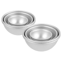 Hemobllo 12Pcs Multifunctional Aluminum Half Round Cake Pan with Nonstick Coating for Baking and Decorations