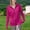 Hot Pink, variant on Sentmoon Exercise Tops for Women Quick Dry Cooling Shirt Solid Color Long Sleeve Crew Neck Breathable Regular Fit Womens Workout Tops with Thumb Holes for Beach and Water Sports White S