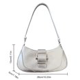 thumbnail image 3 of Bolsa cruzado para mujer, Bolsa de mano de PU con costura informal y cierre de cremallera, Bolsas de mano Ndcxsfigh Para Estrenar, 3 of 3