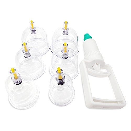 6 pcs Professional Vacuum Cupping Therapy Equipment Set with pumping