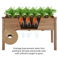 thumbnail image 2 of Yaheetech Rectangle Fir Wood Raised Garden Bed Planters,Dark Brown, 2 of 8