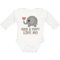 thumbnail image 3 of Inktastic Nana and Poppy Love Me Boys or Girls Long Sleeve Baby Bodysuit, 3 of 5