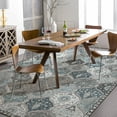 thumbnail image 5 of Moynesa 9'x12' Area Rug for Living Room Moroccan Ultra-Thin Machine Washable Large Carpet Non-Slip Bedroom Rug Non Shedding Accent Rug for Dining Room Office,Blue, 5 of 7