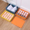 thumbnail image 4 of Underwear Drawer Organizer Plastic: Versatile Socks Storage Box Bra Organizer, 4 of 7