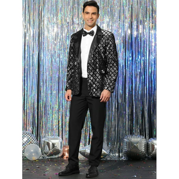 Sequin suit store jacket mens