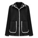 thumbnail image 1 of Ailaofu Women Wool Coat Peacoat Jacket Thick Loose Single-breasted Pea Coat Woolen Winter Overcoat, 1 of 4