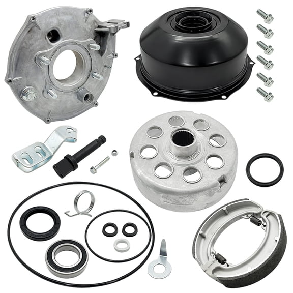 M MATI Rear Brake Drum Hub Plate Cover Bearing Seals for Honda FourTrax 300 TRX300FW TRX300 1988-2000