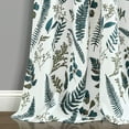 thumbnail image 4 of Lush Decor Devonia Allover Light Filtering Window Curtain Panel Pair, 52"W x 108"L, White & Green, 4 of 5
