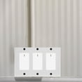 thumbnail image 6 of 3-Gang Screwless Wall Plate Decorator Outlet Covers for Electrical Outlets Light Switch Hidden Screw Face Plates, 6 of 7