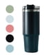 thumbnail image 5 of Capacidad de vacío de gran capacidad aislada café leche taza de té ejercicio jogging acero inoxidable bebida taza con tapa transparente en casa negro 600 ml Jumpingount HA011613-01B, 5 of 7
