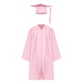 thumbnail image 1 of renvena Robe de Collation des Grades pour Enfants avec Pompon Uniforme Scolaire Rose 21, 1 of 6
