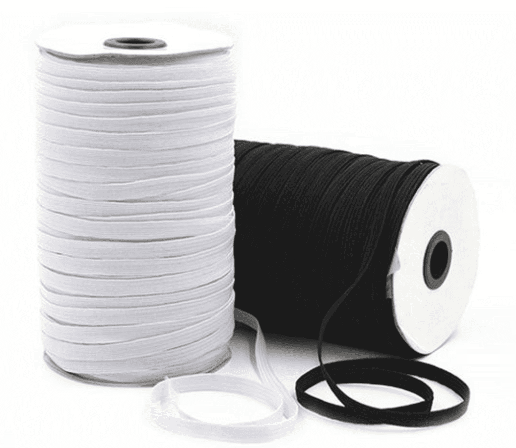 100yard Elastic Cord Ear Rope Elastic Bands Cord White Earloop Cord for Cover Braided Crafts Elastic Rope for Knit Sewing Crafts DIY Handmade Elastic Line