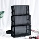 thumbnail image 2 of Bolsa de malla portátil para cosméticos, 3 unidades, con cremallera, tamaño grande, mediano y pequeño, para mujeres y niñas (negro), 2 of 6
