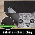 thumbnail image 3 of Tapis de Porte avant pour Chat Intérieur Extérieur Tapis de Bienvenue Absorbant la Boue, Tapis d'Entrée Extérieur/intérieur, Tapis Antidérapants avec Dos en Caoutchouc, Durable et Lavable, 18X30, 3 of 8
