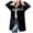 Black, variant on Patlollav Women Winter Coat Long Sleeve Solid Single-Breasted Diamond Oversized Jacket