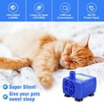 thumbnail image 3 of NATEFEMIN Pet Fountain Water Pump Plastic Material 4 Suction Cups Stable Performance For Cat Dog Drinking Fountain Repair, 3 of 8