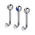 thumbnail image 2 of 1 Pce Bague Barre Verticale en Acier Inoxydable Mode Piercing Corporel Bijou Cadeau, 2 of 8