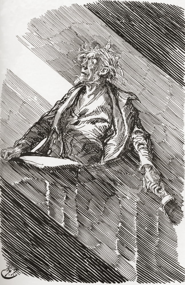Magwitch under sentence of death A broad shaft of light came in through the great windows of the court Rising for a moment a distinct speck of face in this ray of light the prisoner said My Lord I hav