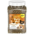 thumbnail image 2 of Purina Friskies Party Mix Cat Treats, Chicken Lovers Crunch, Made with Real Chicken, Complete & Balanced Cat Treats, 20-Ounce Canister (Pack of 2 Canisters), 2 of 5