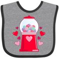 thumbnail image 3 of Inktastic Valentine's Day Gum-Ball Machine Boys or Girls Baby Bib, 3 of 4