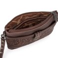 thumbnail image 5 of Wrangler Clutch Wristlet Purse Western Crossbody Bags for Women, Tooling-Coffee, 5 of 6