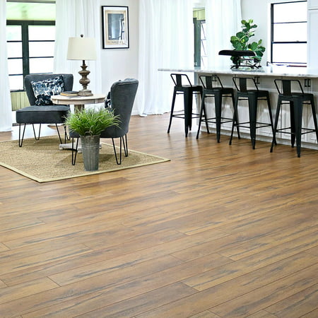 Select Surfaces Caramel Laminate Flooring, 6 Plank Box (12.50 Square
