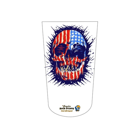 Amputee Sock, AmeriSkull V1, 3Ply stump sock