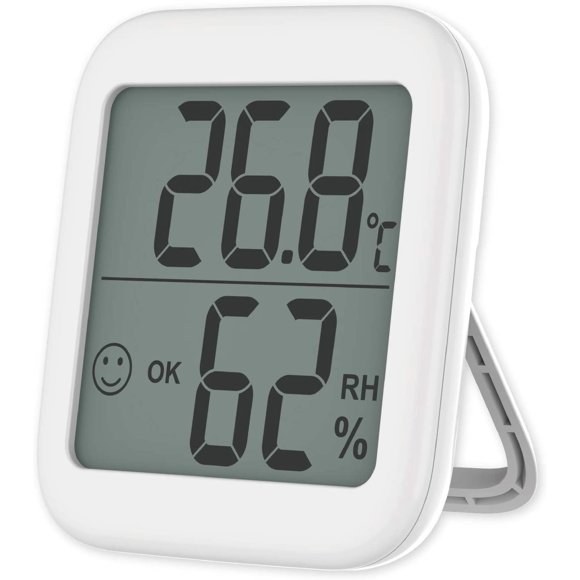 Digital Hygrometer Indoor Thermometer Room Thermometer and Humidity Gauge with H
