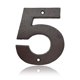 thumbnail image 1 of Números de casa para exteriores: números de dirección de casa de 4,9 pulgadas de alto/números de buzón número 5, 1 of 1
