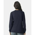 thumbnail image 4 of American Apparel Women's Fine Jersey Long Sleeve Tee, Navy Crewneck T-Shirt, 6-Pack Jersey Shirt, L, 4 of 5