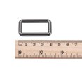 thumbnail image 4 of Unique Bargains 31x15mm Rectangle Buckles Zinc Alloy Black 8Pack, 4 of 5