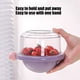 thumbnail image 4 of Cesta organizadora de cocina morada de 6 pulgadas, escurridor de plástico alimentario, contenedor de almacenamiento ahorrador de espacio para verduras y utensilios, uso multiusos resistente y fácil de, 4 of 6