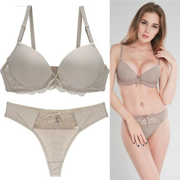 Traje de sujetador de encaje sexy europeo y americano de talla grande ropa interior de mujer francesa traje de sujetador Walmart en linea