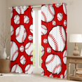 thumbnail image 2 of Castle Fairy Female Men Adults Baseball Game Black Out Curtains,Sport Theme Curtains Pack of 2 (42x63 Each),Ball Gaming Bedroom Curtains,Luxury Bedroom Decor, 2 of 6