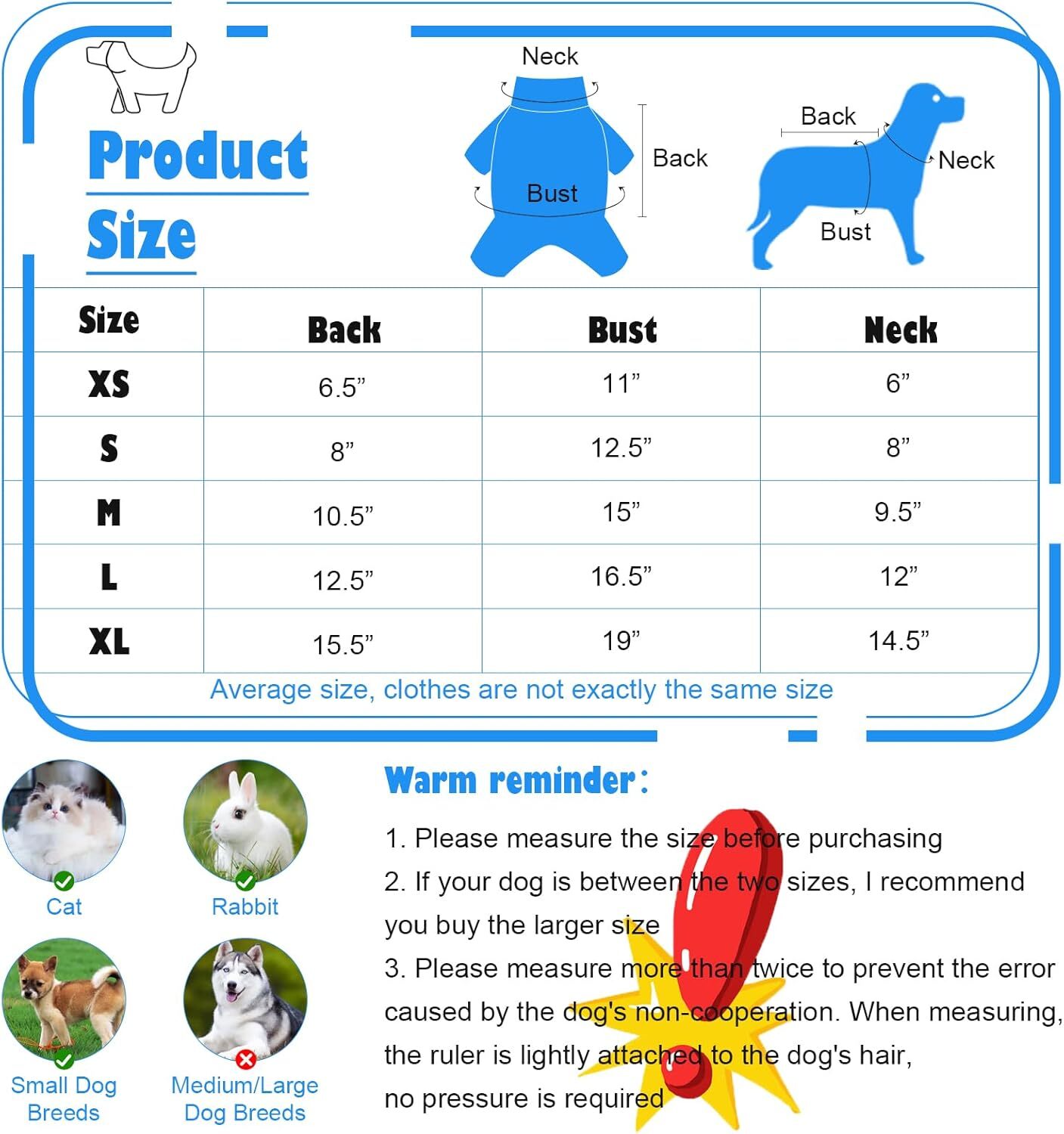 KATOLK 6-Pack Dog T-Shirts, Sleeveless Vests for Small Dogs photo 2